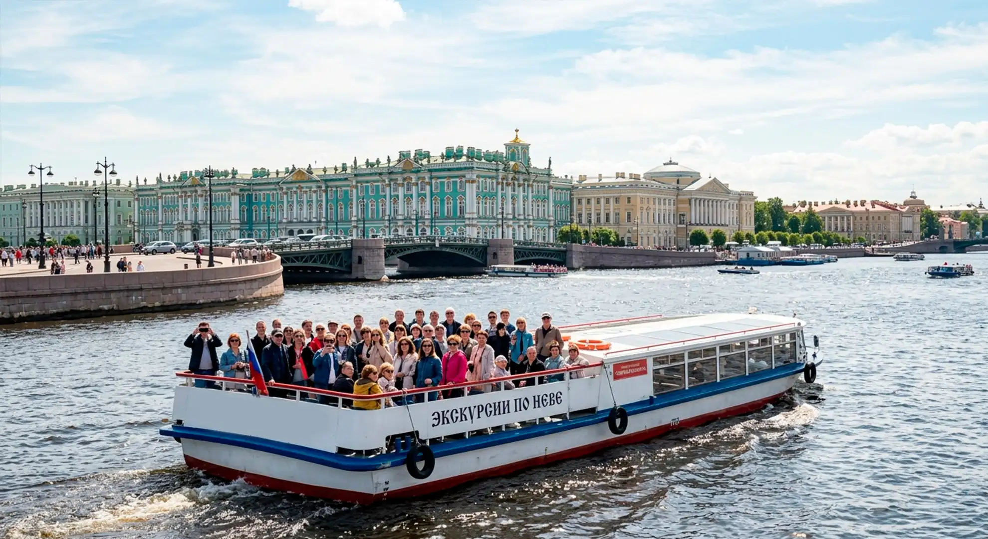 Основные маршруты экскурсий по рекам Санкт-Петербурга